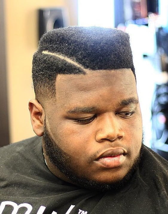 Juice Box with Lateral Line Fade Haircut