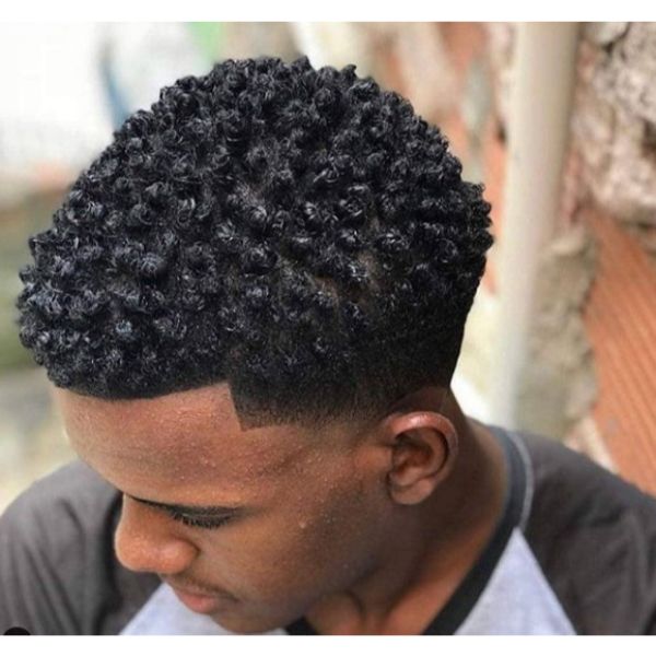  High Taper Fade for Kinky Curly Hair
