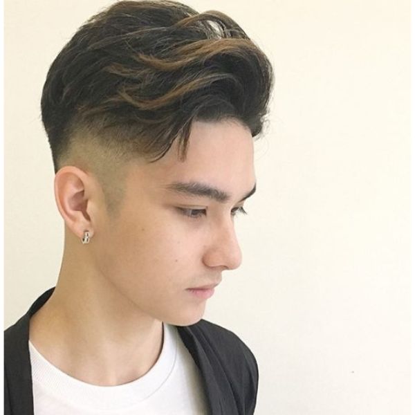  Combover Undercut with Subtle Blonde Baby Lights