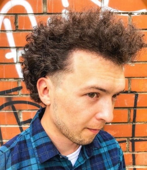  Curly Flow Cut medium length hairstyles for men