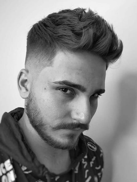  Medium length hairstyles for men with Up Swept Front Hairstyle