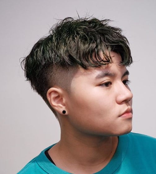 3 Messy Undercut With Bangs Hairstyle for Men