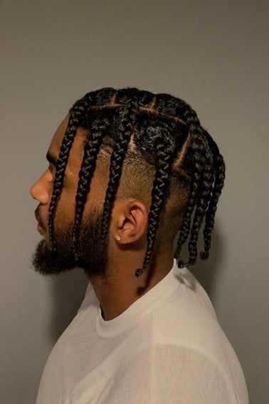 Travis Scott's Box Braids Black Men Hairstyles