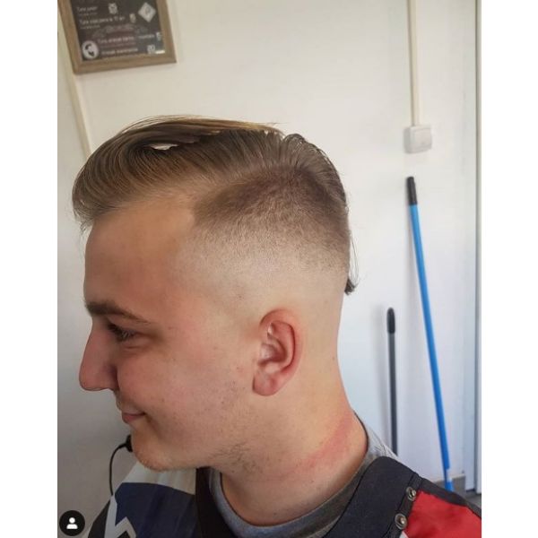 Combover with Slick Back Top Hairstyle