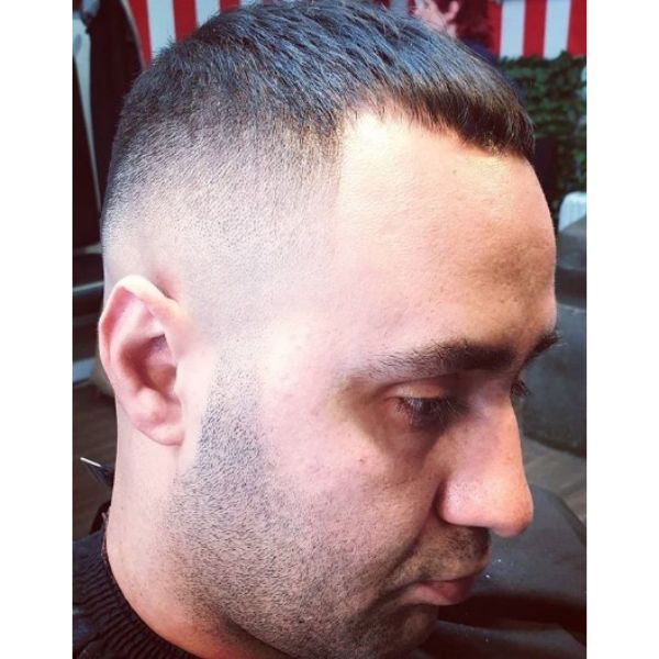  Skin Fade with Textured Top