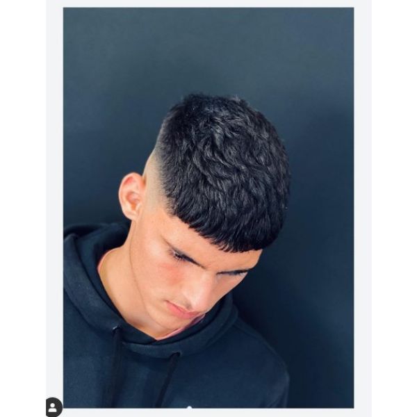 Tight Fade with Caesar Cut Hairstyle