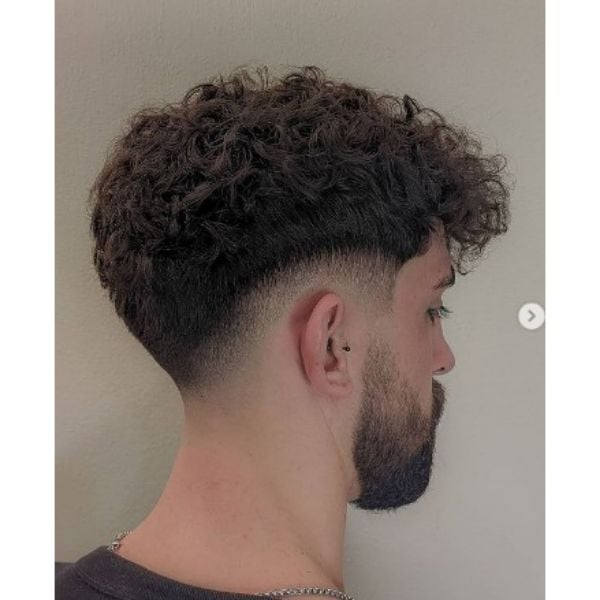 Mid Fade With Cropped Top Hairstyle