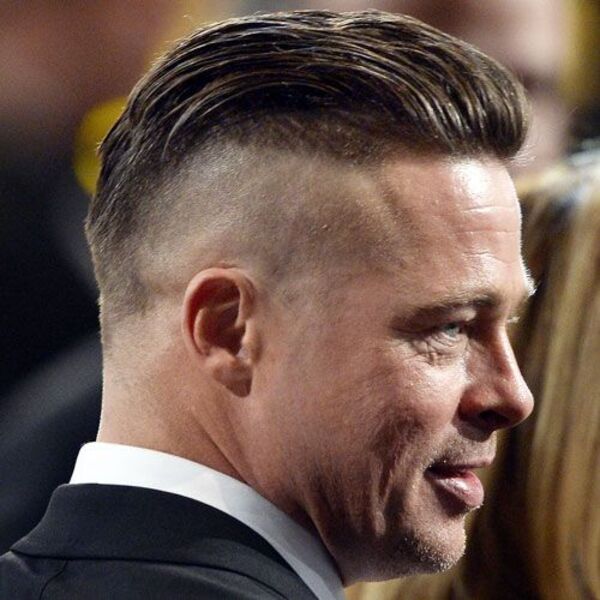 Brad Pitt with his Shaggy Hairstyle