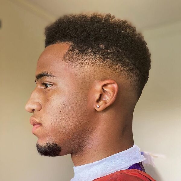Man with his Mid Level Fade