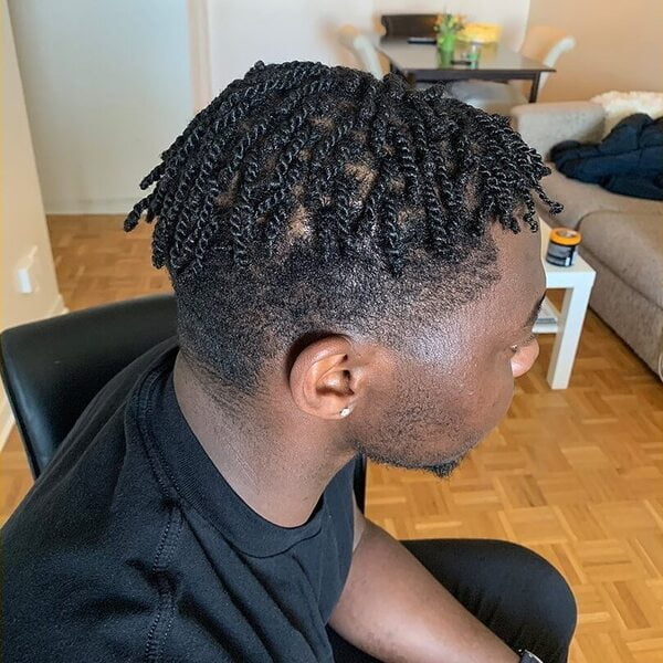 Man with his Short Hair Twist Twists for Men